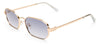 Le Specs Mythic Sunglasses - Gold / Dusty Blue Tint