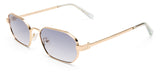 Le Specs Mythic Sunglasses - Gold / Dusty Blue Tint