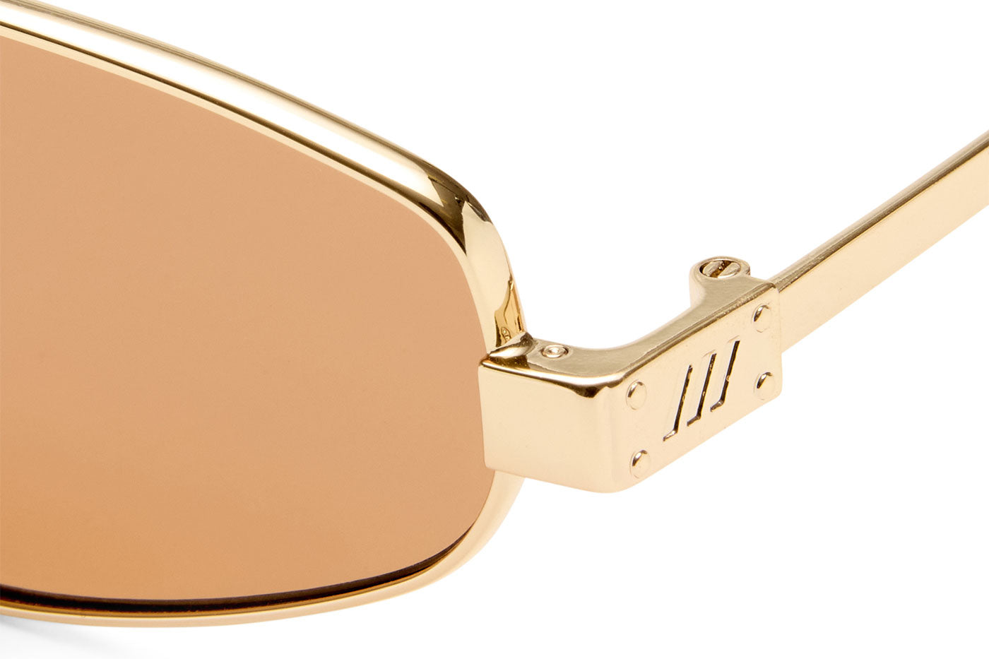 Le Specs Treasure Sunglasses - Gold / Chocolate Mono