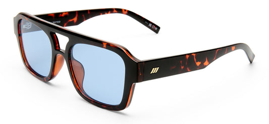 Le Specs Subzero + Sunglasses - Tort / Blue Tint