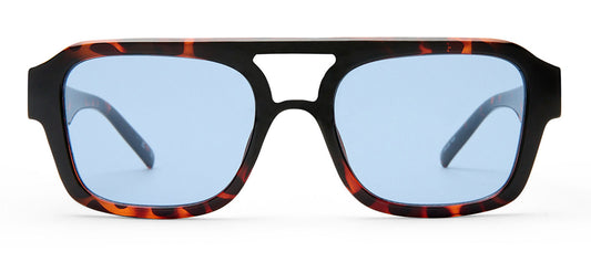Le Specs Subzero + Sunglasses - Tort / Blue Tint