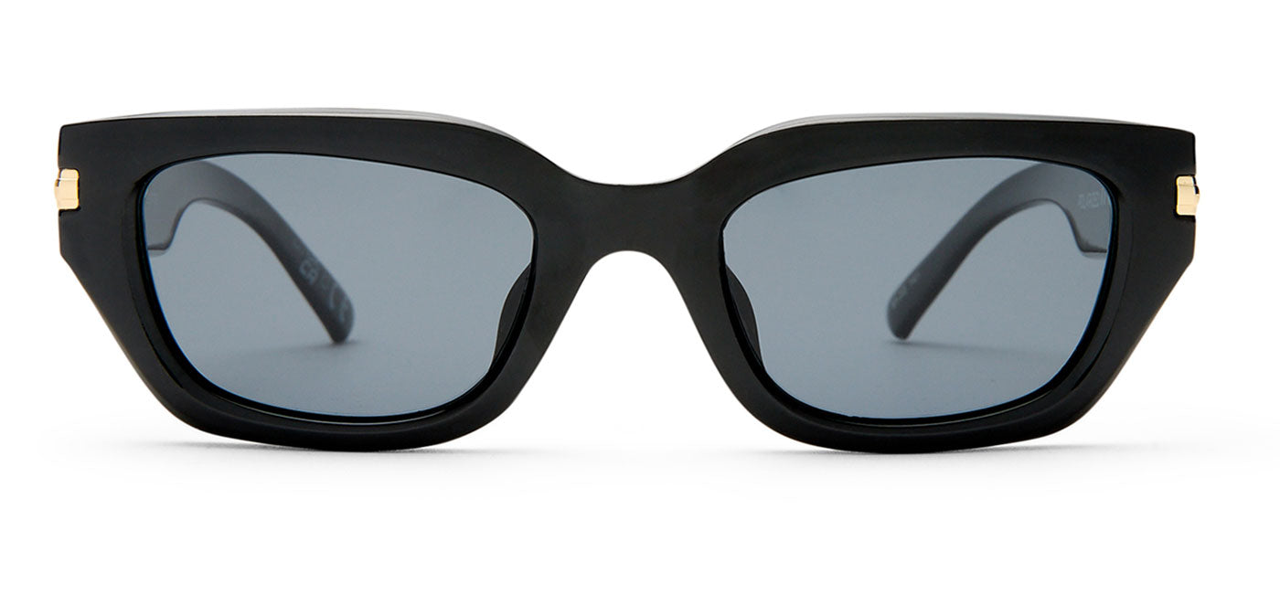 Le Specs Cubito + Sunglasses - Black / Smoke Mono Polarised