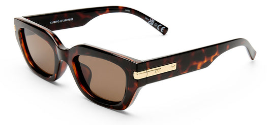 Le Specs Cubito + Sunglasses - Tort / Brown Mono