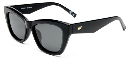 Le Specs Lumen + Sunglasses - Black / Smoked Mono Polarised