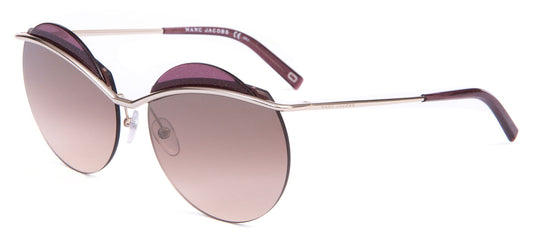 Marc Jacobs 102/S Sunglasses - Light Gold Pink / Brown Gradient with Gold Mirror