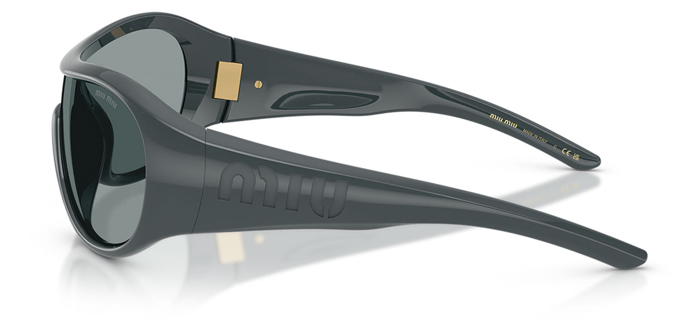 Miu Miu MU B14SU Sunglasses - Grey / Grey & Black
