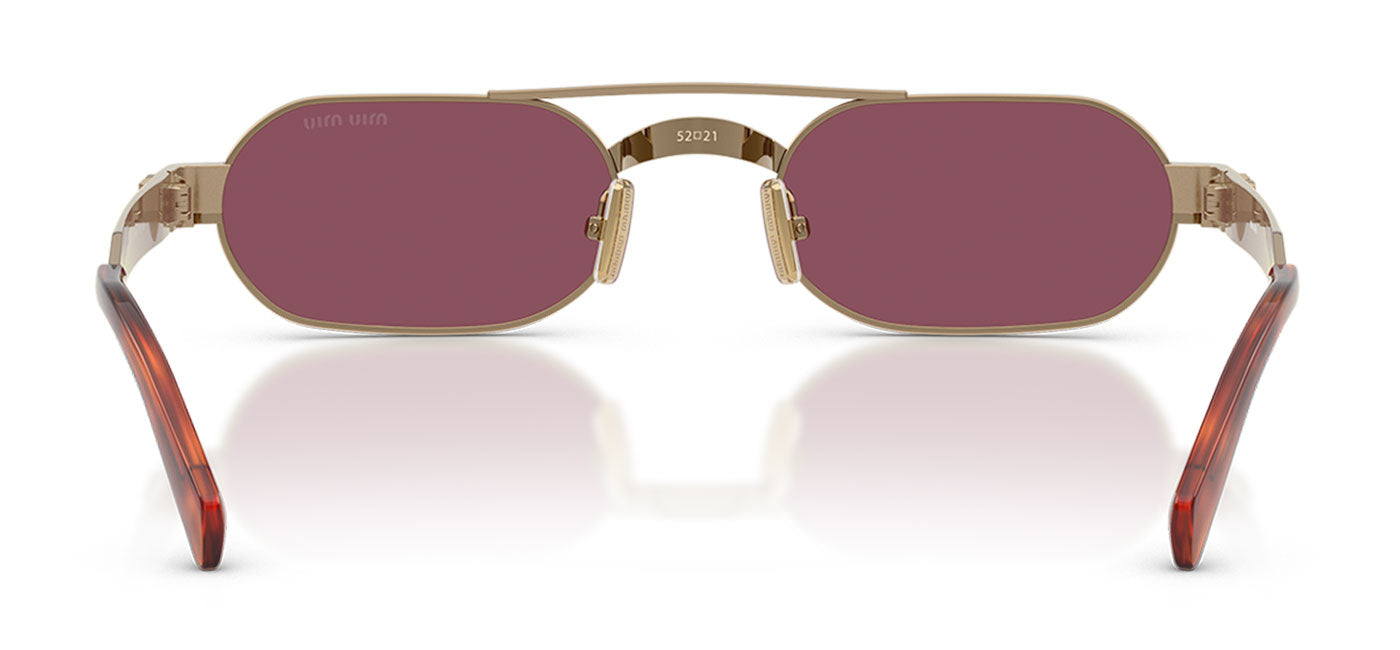 Miu Miu MU B52S Sunglasses - Brass / Dark Violet