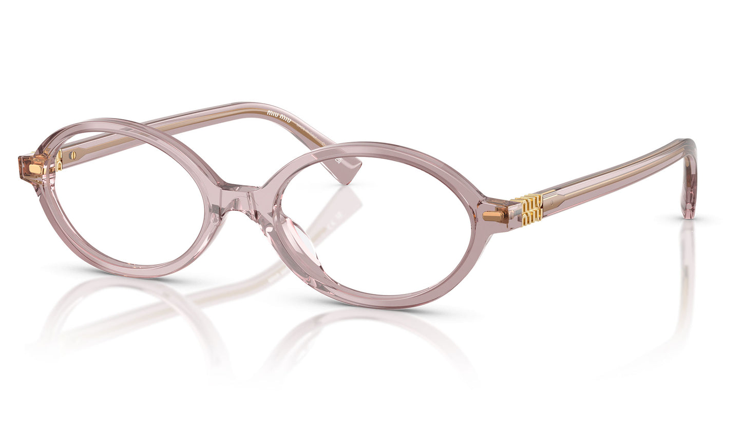 Miu Miu MU 01XV Glasses - Mauve Transparent