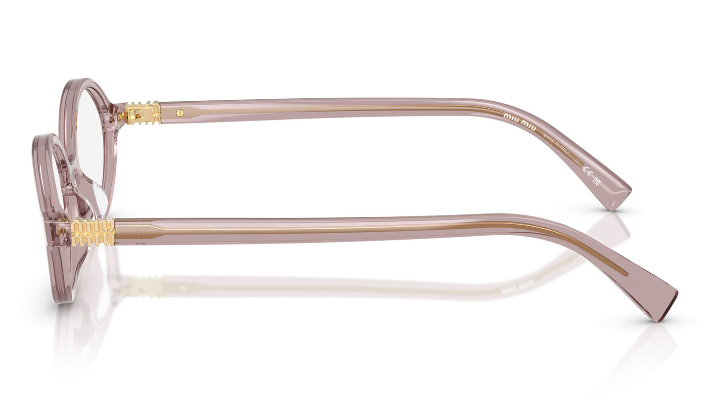 Miu Miu MU 01XV Glasses - Mauve Transparent
