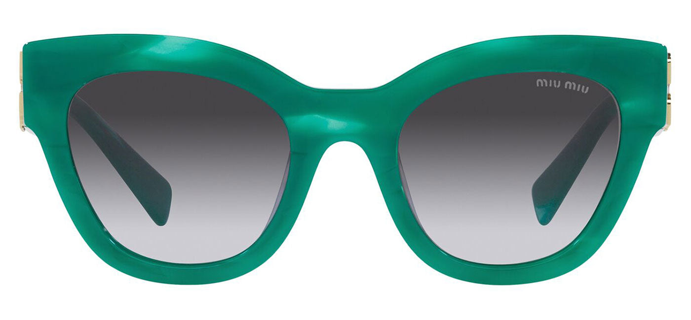 Miu Miu MU 01YS Sunglasses - Green / Grey Gradient