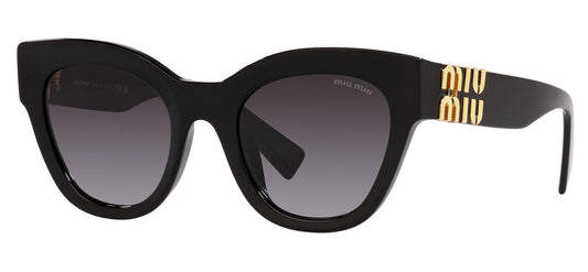 Miu Miu MU 01YS Sunglasses - Black / Grey Gradient