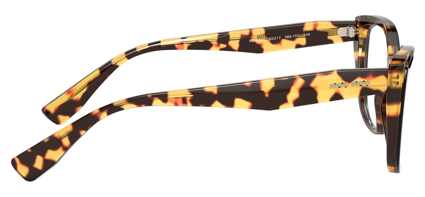 Miu Miu MU 04SV Glasses - Black and Light Havana