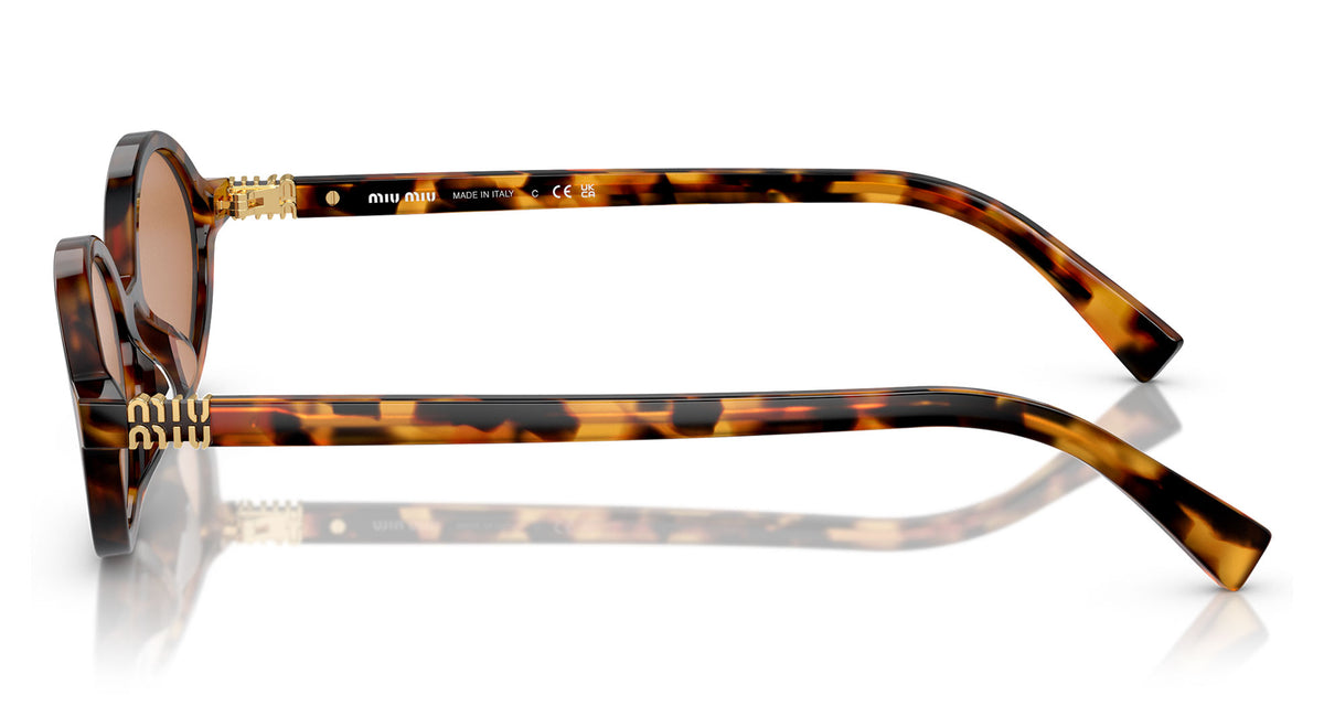 Miu Miu MU 04ZS Sunglasses - Light Havana / Brown