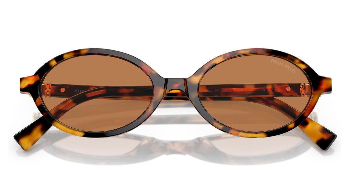 Miu Miu MU 04ZS Sunglasses - Light Havana / Brown