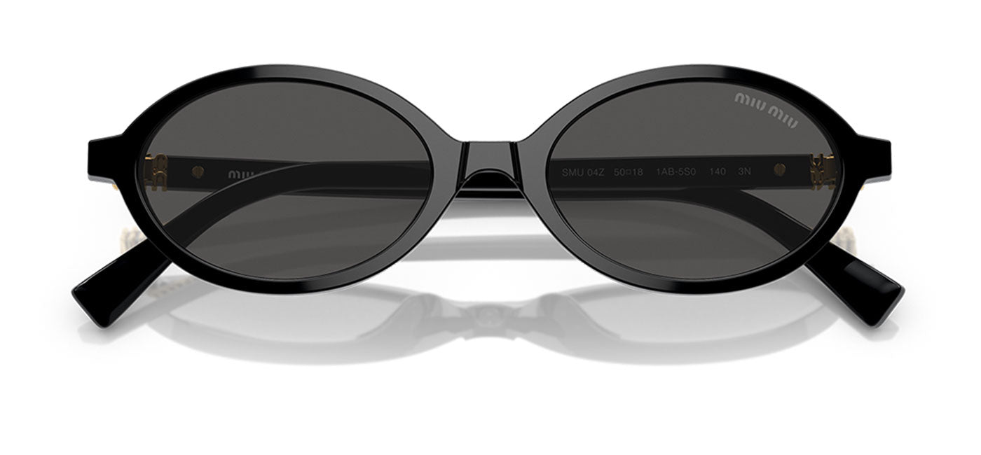 Miu Miu MU 04ZS Sunglasses - Black / Dark Grey