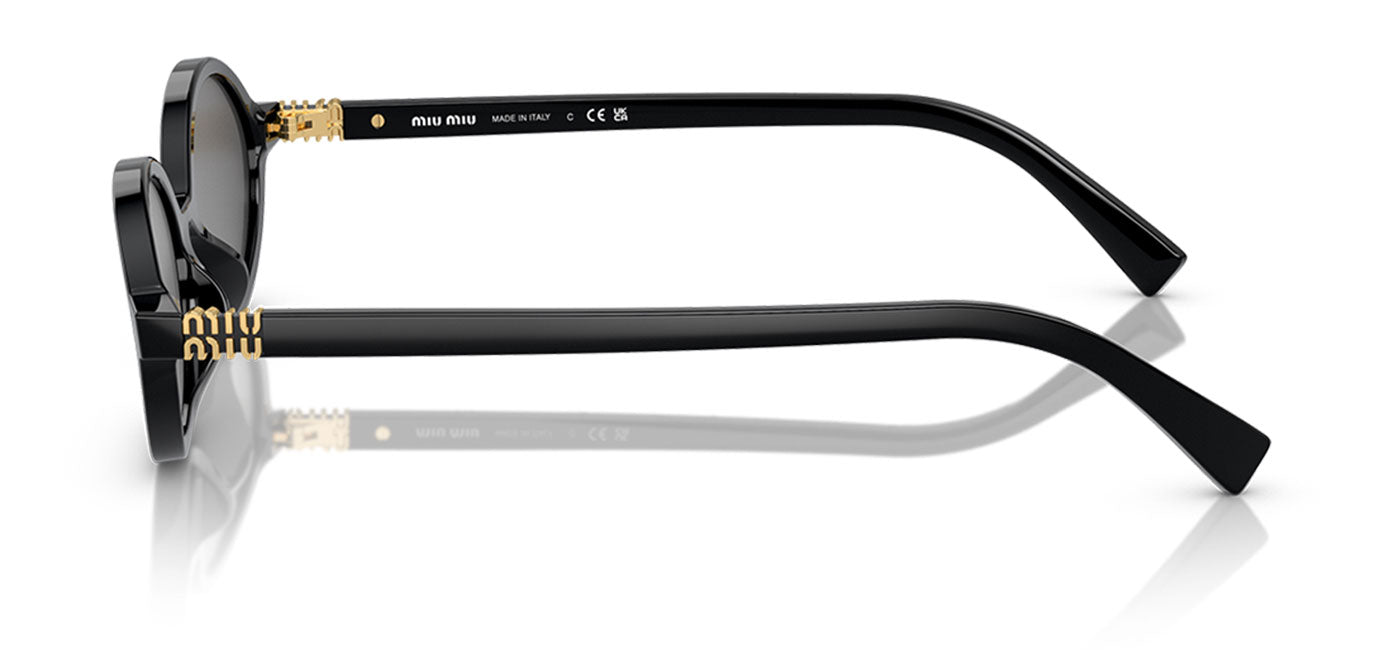 Miu Miu MU 04ZS Sunglasses - Black / Dark Grey