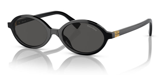 Miu Miu MU 04ZS Sunglasses - Black / Dark Grey