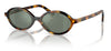 Miu Miu MU 04ZS Sunglasses - Honey Havana / Green Mirror Internal Silver