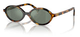 Miu Miu MU 04ZS Sunglasses - Honey Havana / Green Mirror Internal Silver