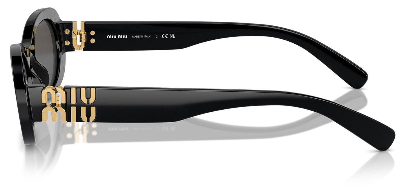 Miu Miu MU 06ZS Sunglasses - Black / Dark Grey