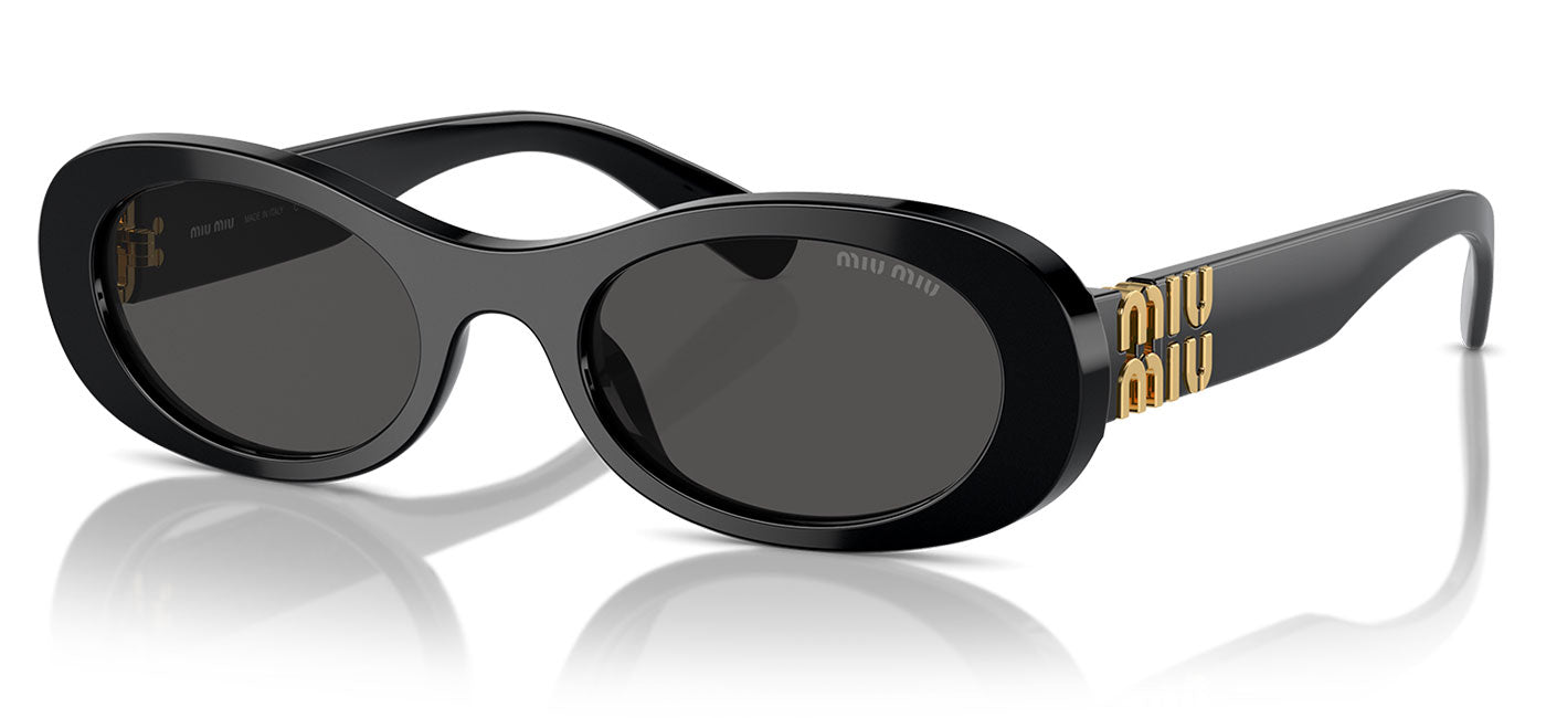 Miu Miu MU 06ZS Sunglasses - Black / Dark Grey