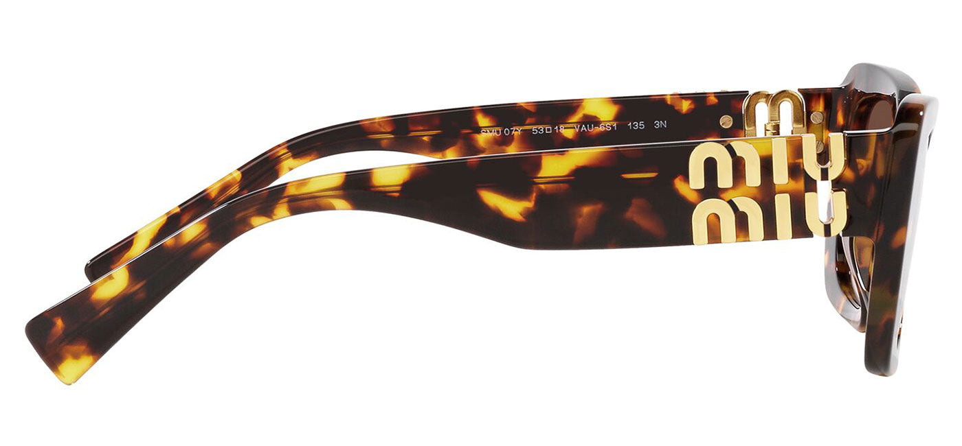 Miu Miu MU 07YS Sunglasses - Honey Havana / Brown Gradient