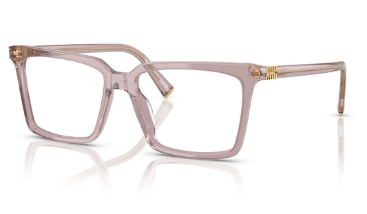 Miu Miu MU 08XV Glasses - Transparent Mauve