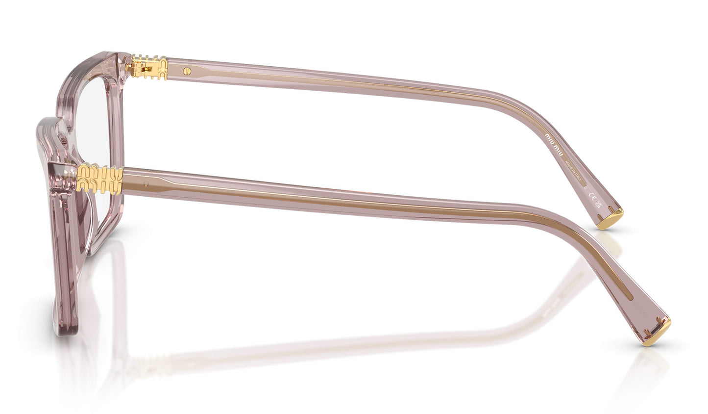 Miu Miu MU 08XV Glasses - Transparent Mauve