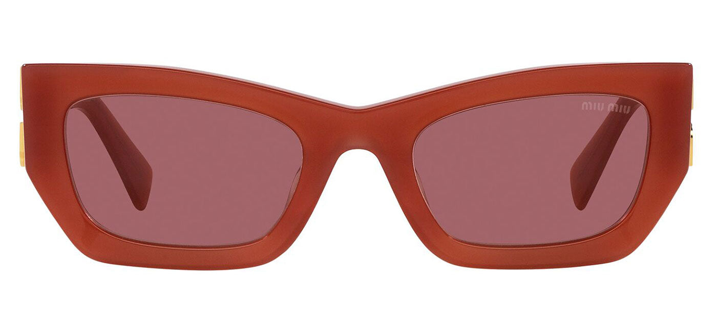 Miu Miu MU 09WS Sunglasses - Cognac Opal / Dark Violet