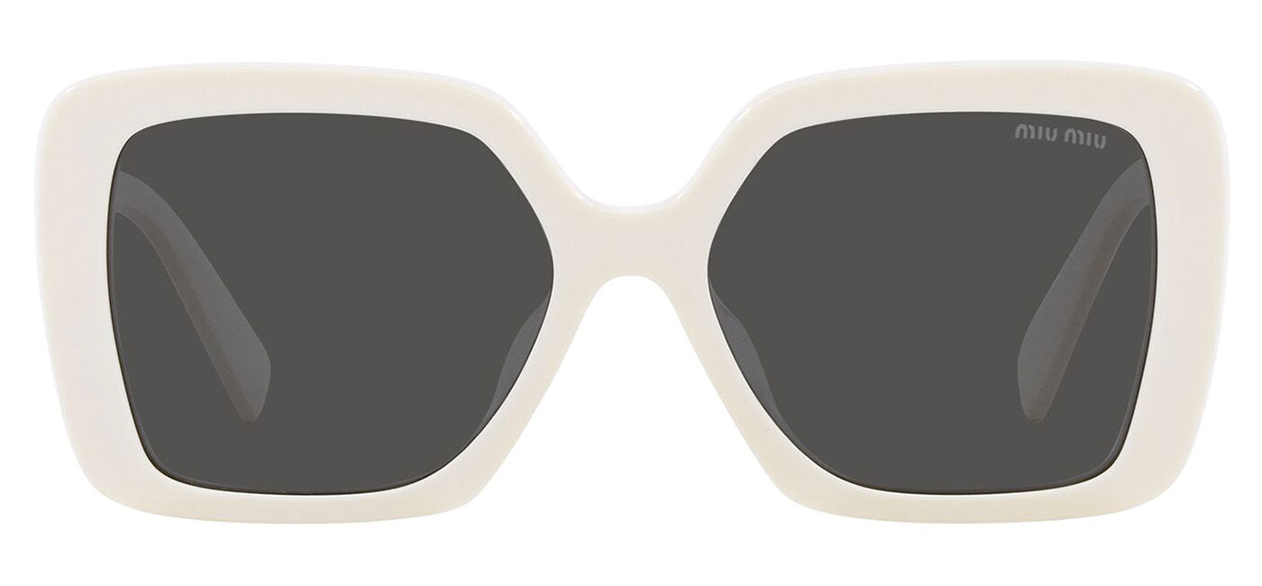 Miu Miu MU 10YS Sunglasses - White / Dark Grey