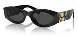 Miu Miu MU 11WS Sunglasses - Black / Dark Grey