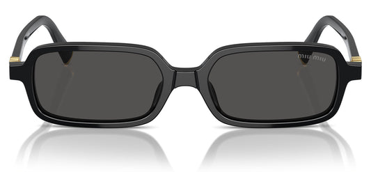 Miu Miu MU 11ZS Sunglasses - Black / Dark Grey
