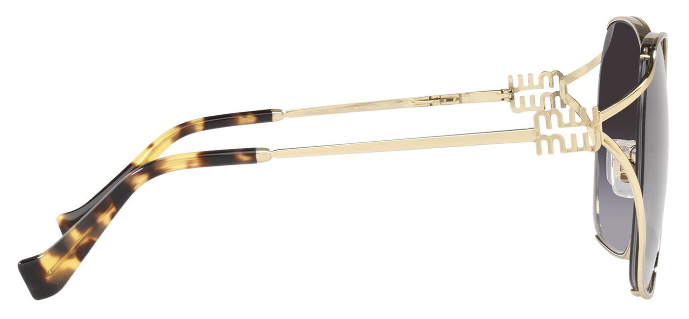 Miu Miu MU 52WS Sunglasses - Pale Gold / Grey Gradient