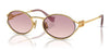 Miu Miu MU 52YS Sunglasses - Gold / Brown Gradient Violet