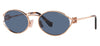 Miu Miu MU 52YS Sunglasses - Pink Gold / Dark Blue