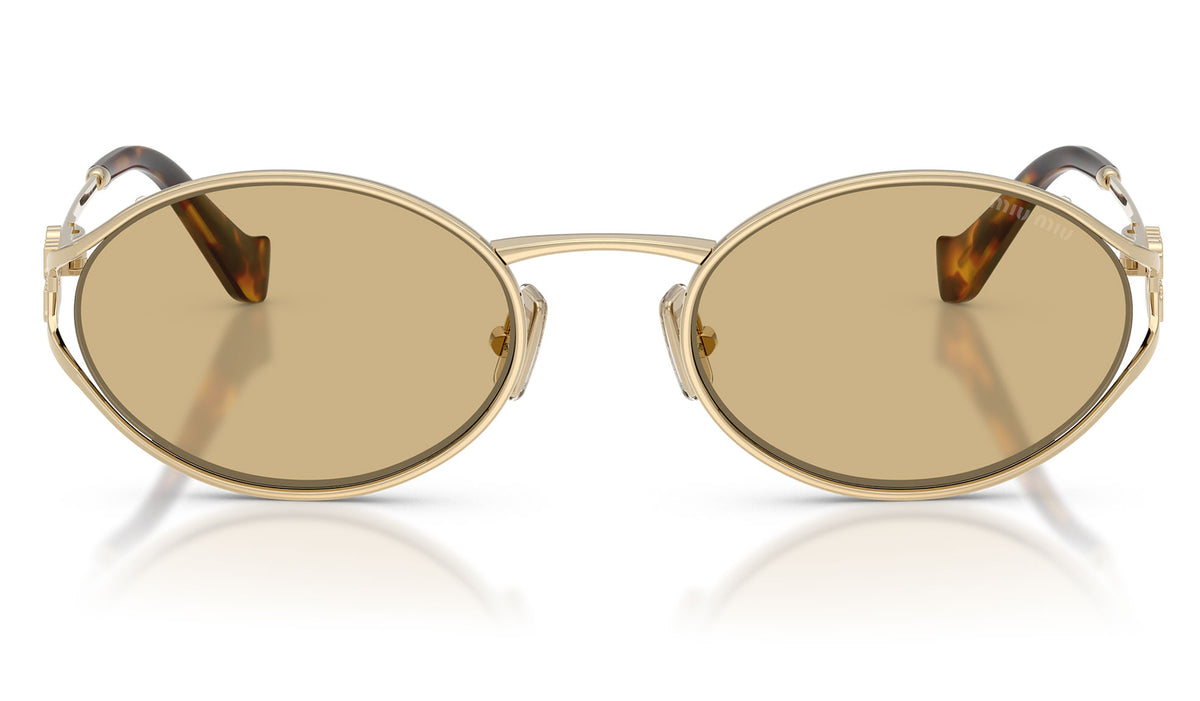 Miu Miu MU 52YS Sunglasses - Pale Gold / Yellow