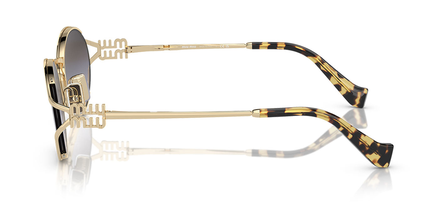 Miu Miu MU 52YS Sunglasses - Pale Gold / Grey Gradient