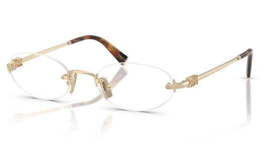 Miu Miu MU 53WV Glasses - Pale Gold / Clear