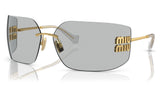 Miu Miu MU 54YS Sunglasses - Gold / Light Grey