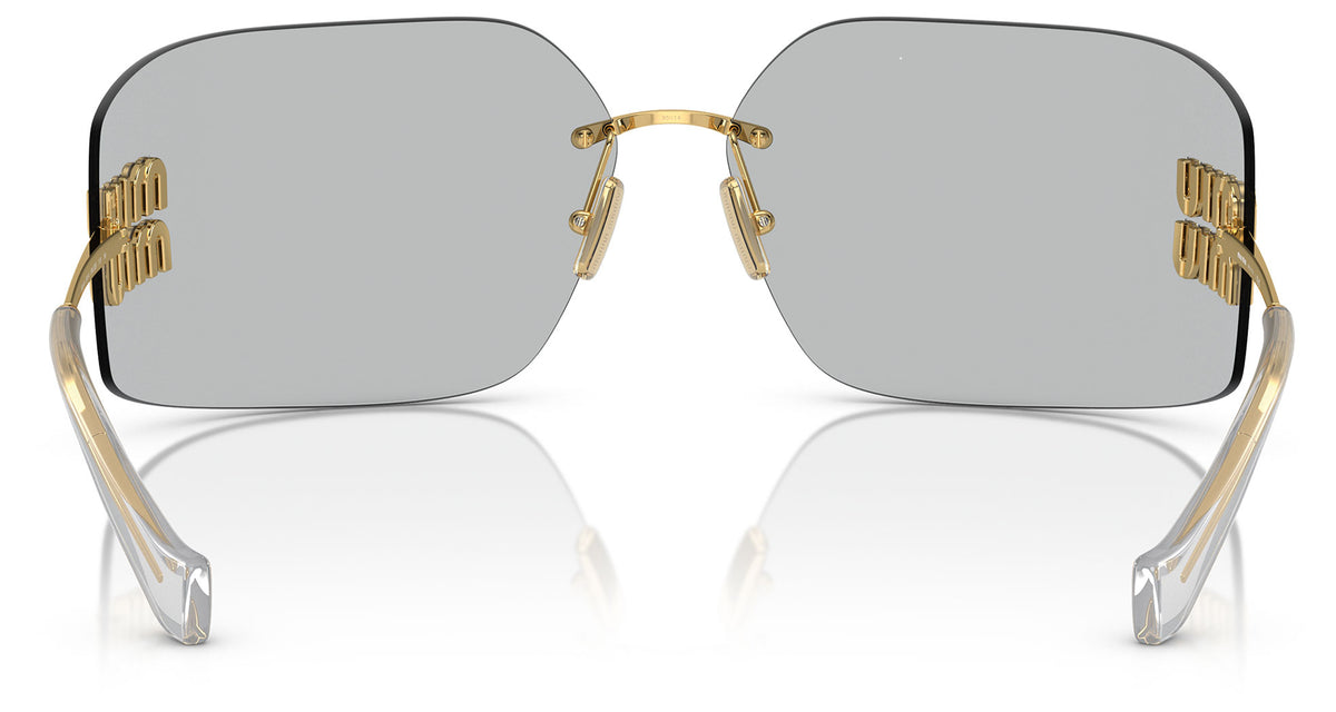Miu Miu MU 54YS Sunglasses - Gold / Light Grey
