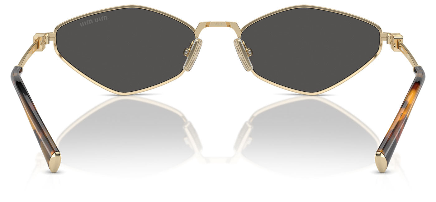Miu Miu MU 56ZS Sunglasses - Pale Gold / Dark Grey