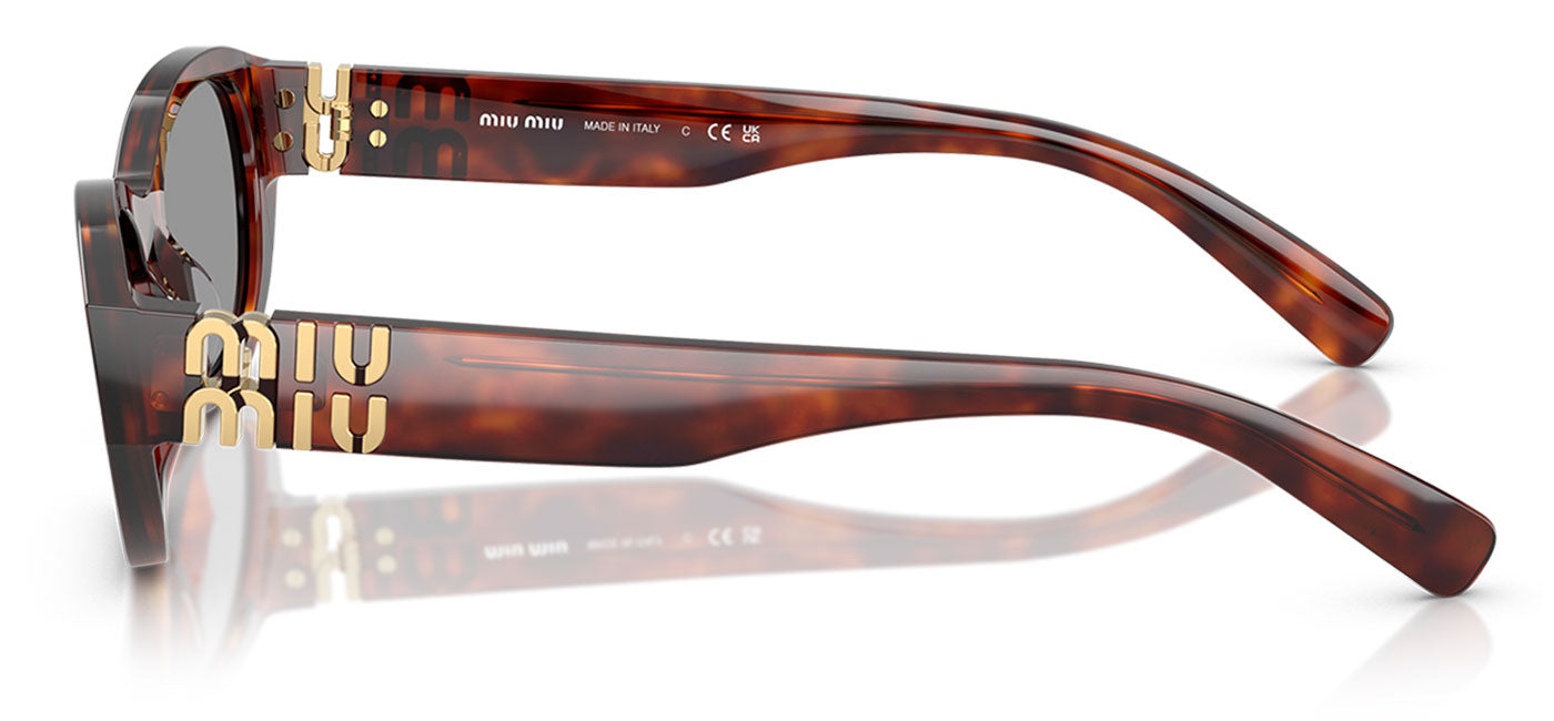 Miu Miu MU A03S Sunglasses - Havana Mahogany / Grey