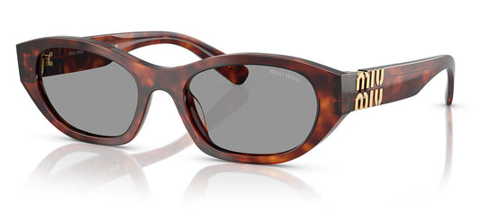 Miu Miu MU A03S Sunglasses - Havana Mahogany / Grey