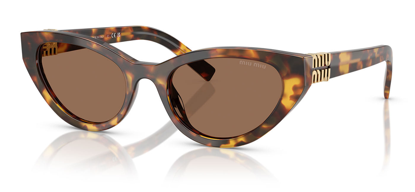 Miu Miu MU A04S Sunglasses - Havana Honey / Dark Brown