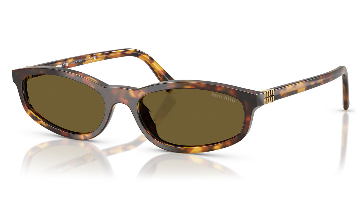 Miu Miu MU A06S Sunglasses - Honey Havana / Dark Brown