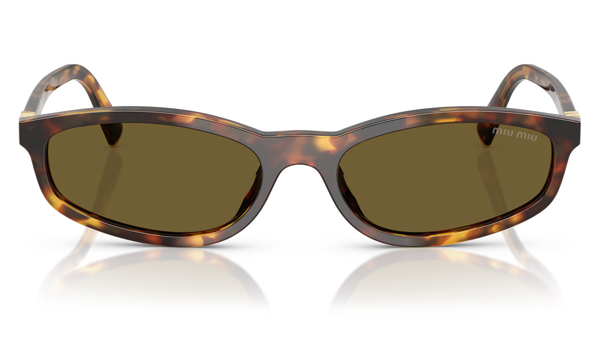 Miu Miu MU A06S Sunglasses - Honey Havana / Dark Brown