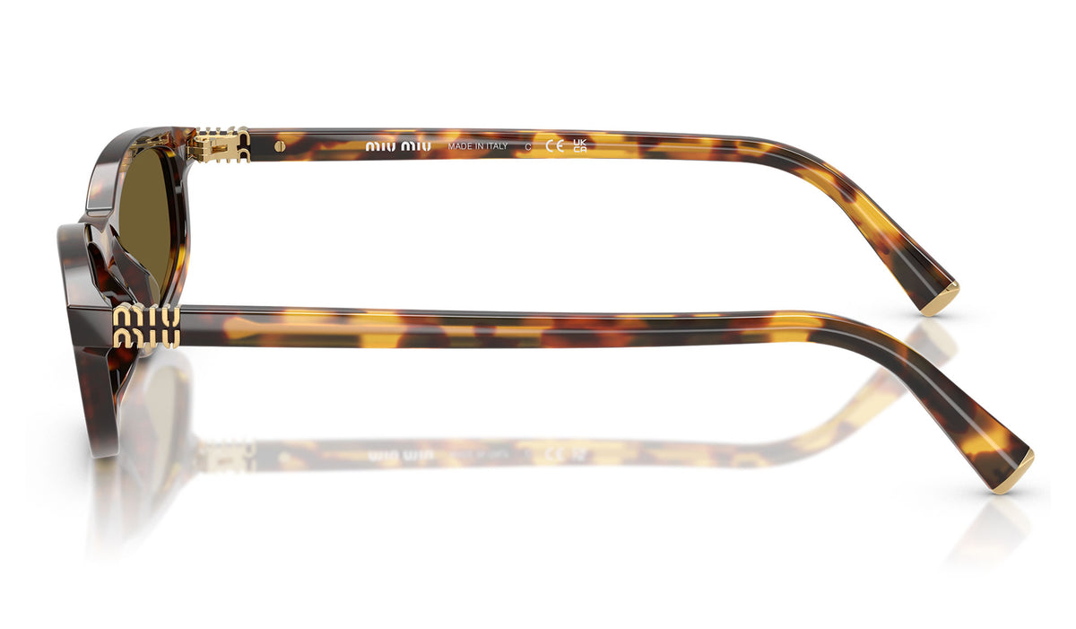 Miu Miu MU A06S Sunglasses - Honey Havana / Dark Brown