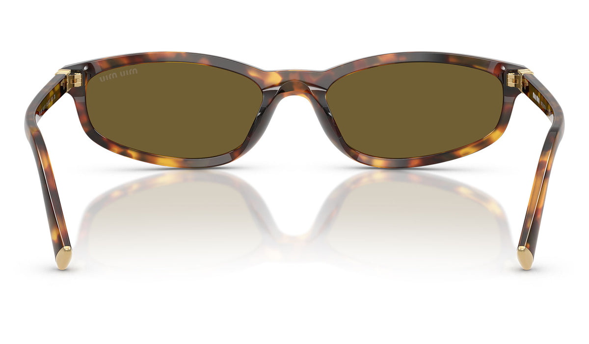 Miu Miu MU A06S Sunglasses - Honey Havana / Dark Brown