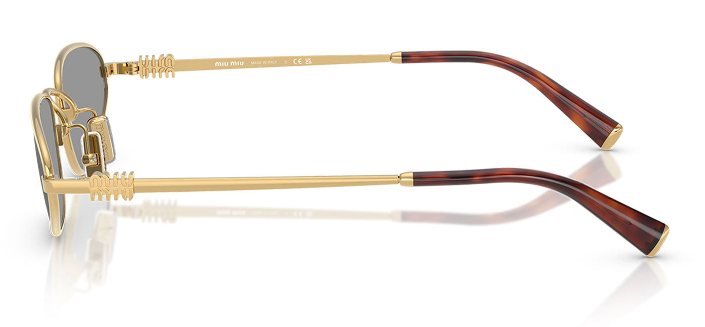 Miu Miu MU A52S Sunglasses - Gold / Grey