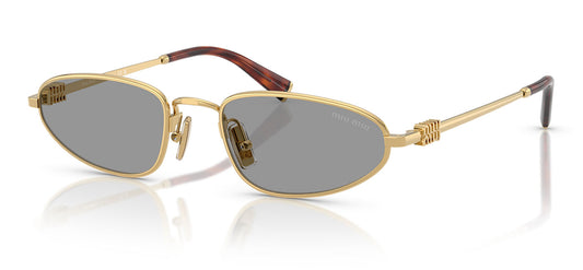 Miu Miu MU A52S Sunglasses - Gold / Grey